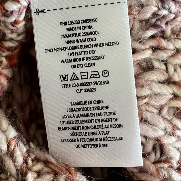 NWT Joie Chunky Knit Meghan Sweater Rose Fringe Crew Neck - Picture 14 of 16